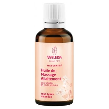 Huile de massage allaitement Weleda - flacon de 50 ml