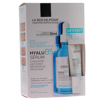 Hyalu B5 Sérum anti-rides réparateur repulpant + sérum yeux offert La Roche-Posay - coffret de 2 produits