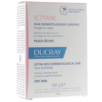 Ictyane Pain Dermatologique Surgras Ducray - Pain de 100 g