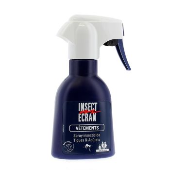 Insect écran anti-tiques et aoûtats pour vêtements - spray de 200ml