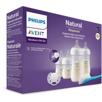 Natural Response Coffret naissance 0m+ Avent - lot de biberons et tétines