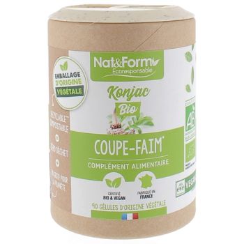 Konjac bio coupe-faim Nat&Form - boîte de 90 gélules