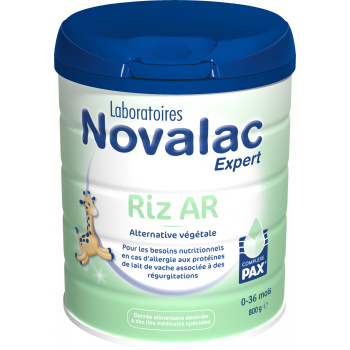 Lait en poudre Novalac riz AR 0-36 mois - boite de 800 g