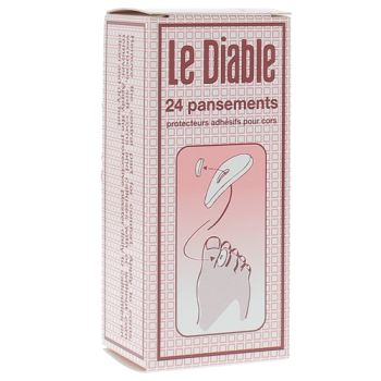 Le Diable Pansements adhésifs cors - boîte de 24 pansements