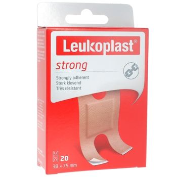 Leukoplast Strong Pansement adhésif prédécoupé BSN Médical - boîte de 20 pansements de 3,8x7,5cm