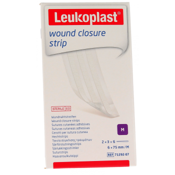 Leukosan Strip sutures cutanées adhésives BSN Médical - 6 strips de 6 x 75mm