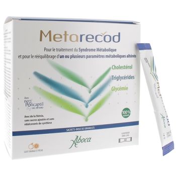 Metarecod traitement du syndrome métabolique Aboca - boîte de 40 sachets-dose de granulés
