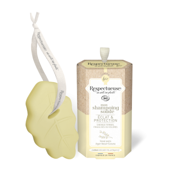 Mon Shampooing solide éclat & protection bio Respectueuse - pain de 75 g