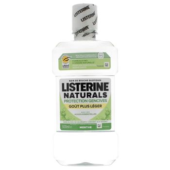 Naturals bain de bouche protection gencives Listerine - flacon de 500ml