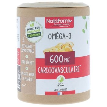 Oméga-3 Ecoresponsable Nat&Form - boite de 200 gélules