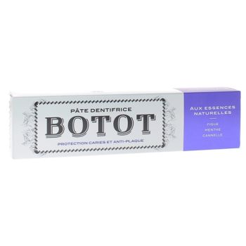 Pâte dentifrice figue menthe cannelle Botot - tube de 75 ml