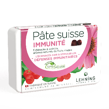 Pâte suisse Echinacea & acerola Lehning - boîte de 40 pastilles