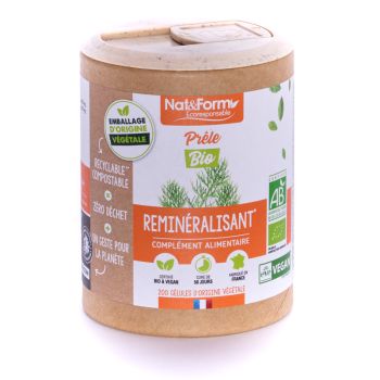 Prêle Bio Ecoresponsable Nat&Form - Boite de 200 gélules