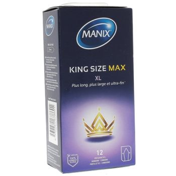 Préservatifs King size max XL Manix - boite de 12 préservatifs