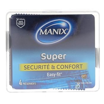 Préservatifs Manix super - boite de 4 préservatifs