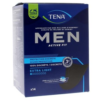 Protection discrète pertes très légères Extra-light Tena Men - boîte de 14 protections