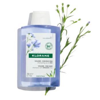 Shampoing volume au lin bio Klorane - flacon de 200ml
