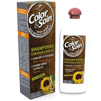 Color & soin shampoing cheveux colorés foncés Les 3 Chenes - 250 ml