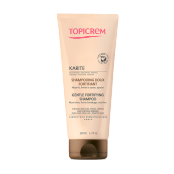 Karité shampooing doux fortifiant Topicrem - tube de 200 ml