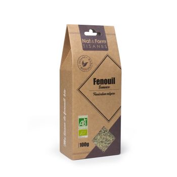 Tisane Fenouil Semence Bio Digestion Nat & Form - sachet de 100 g