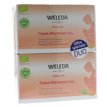Tisane allaitement bio Weleda - lot de 2 boîtes de 20 sachets