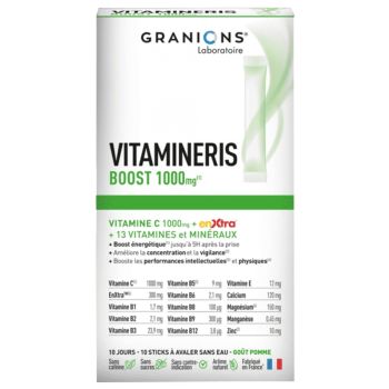 Vitamineris Boost 1000 mg Granions - boîte de 10 sticks