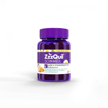 ZzzQuil Sommeil arôme mangue banane - boîte de 30 gommes