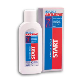 Start chauffant hydrofuge Akileïne sports - tube de 200 ml