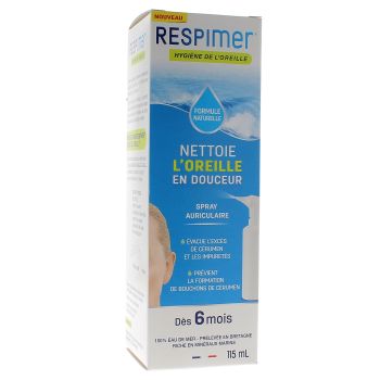 Hygiène de l'oreille spray Respimer - spray de 115 ml