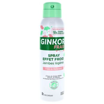 Ginkor Frais Spray effet froid jambes légères - spray de 125 ml