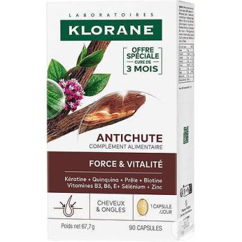 Antichute force&vitalité Klorane - boite de 90 capsules 