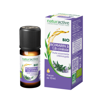 Huile essentielle de Romarin à 1,8-cinéole bio Naturactive - flacon de 10 ml