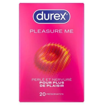 Préservatifs Pleasure Me Durex - boîte de 20 préservatifs