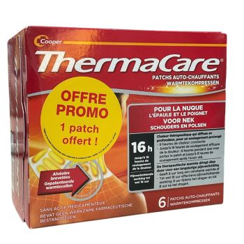 ThermaCare patchs auto-chauffants nuque Cooper - 6 patchs 