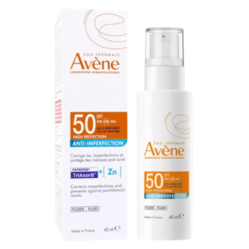 Fluide anti-imperfection spf50 haute protection Avène - flacon de 40ml
