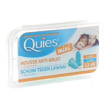 Protections auditives en mousse Quies - 3 paires