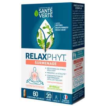 RelaxPhyt surmenage Santé Verte - boîte de 60 comprimés