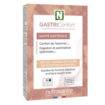 GastriConfort sant&eacute; gastrique Nutravance - boite de 30 comprim&eacute;s