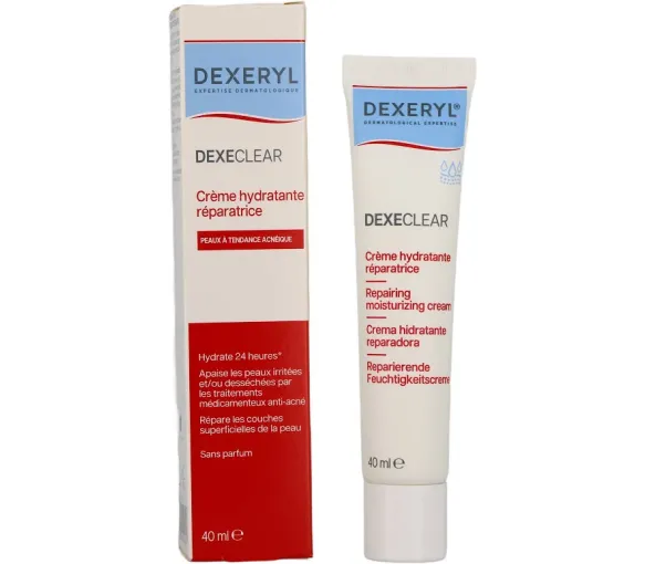 Dexeclear crème hydratante réparatrice peaux acnéique Dexeryl Pierre Fabre - tube de 40ml - image 1