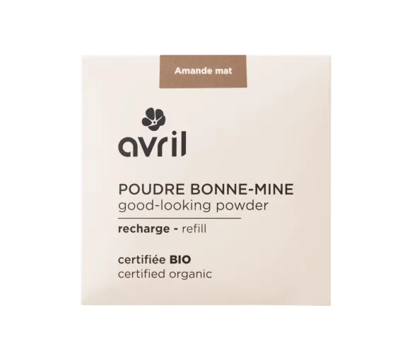 Poudre bonne-mine amande mat Avril - recharge de 11g