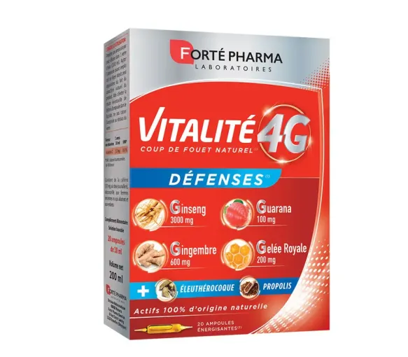 Vitalité 4G défenses Forte pharma - boîte de 20 ampoules de 10ml - image 1
