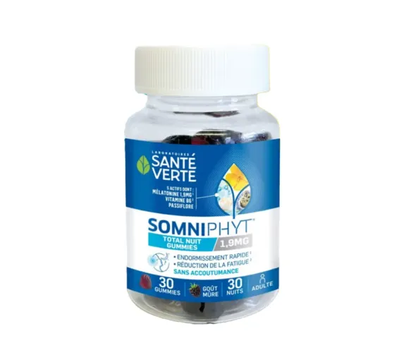Somniphyt total nuit Santé Verte - pot de 30 gummies