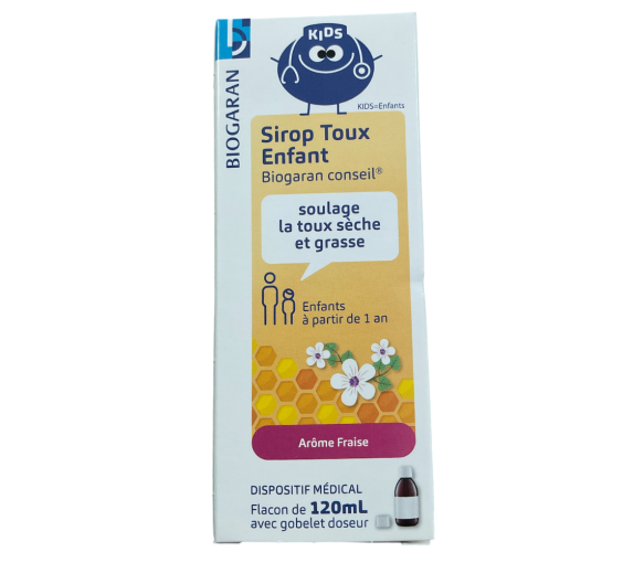 Biogaran conseil Sirop toux enfant arôme fraise - flacon de 120ml - image 1