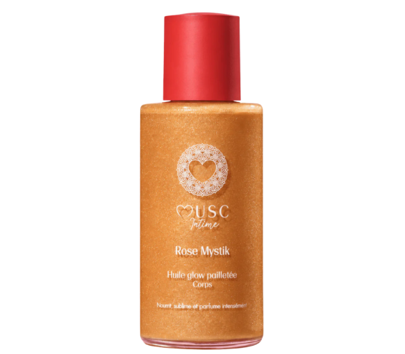 Huile glow pailletée rose mystik Musc Intime - flacon de 100ml - image 1