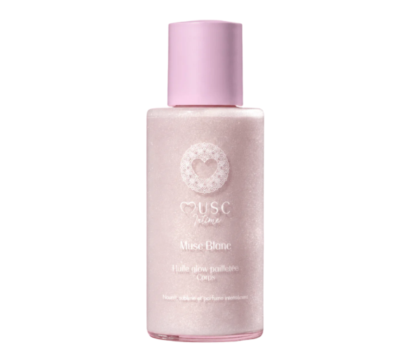 Huile glow pailletée musc blanc Musc Intime - flacon de 100ml - image 1
