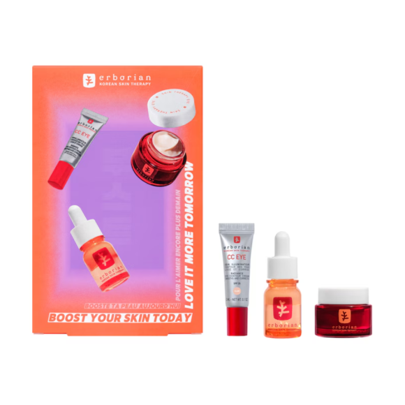Boost your skin today skin therapy Duo x CC Eye clair Erborian - coffret de 3 produits