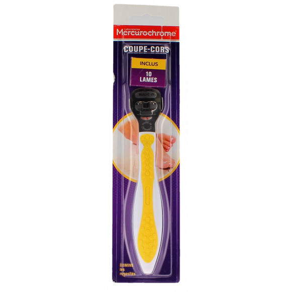 Coupe-cors Mercurochrome - boite d'un coupe-cors et 10 lames