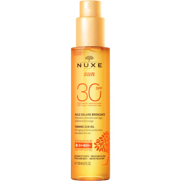 Huile solaire bronzante SPF30 Nuxe - spray de 150ml