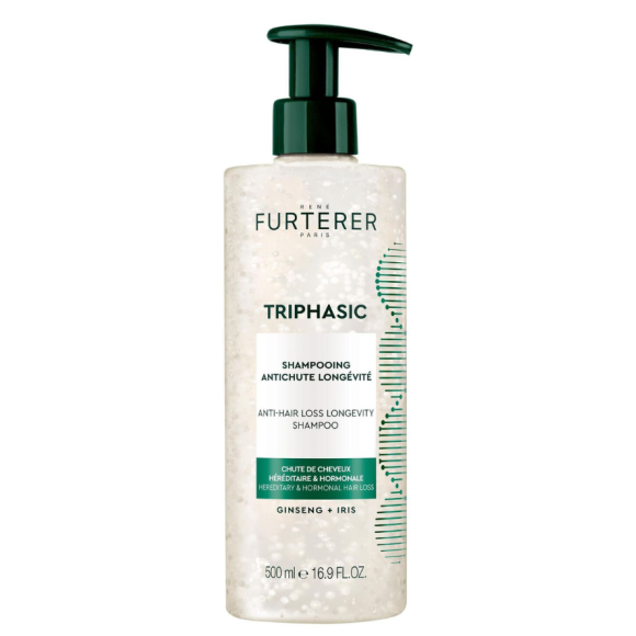 Triphasic shampooing anti-chute longévité René Furterer - flacon-pompe de 500ml