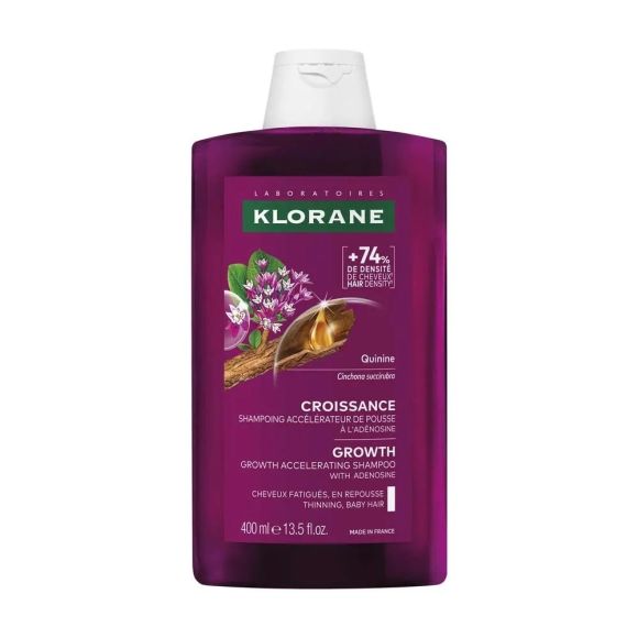 Quinine croissance shampoing accélérateur de pousse Klorane  - flacon de 400ml